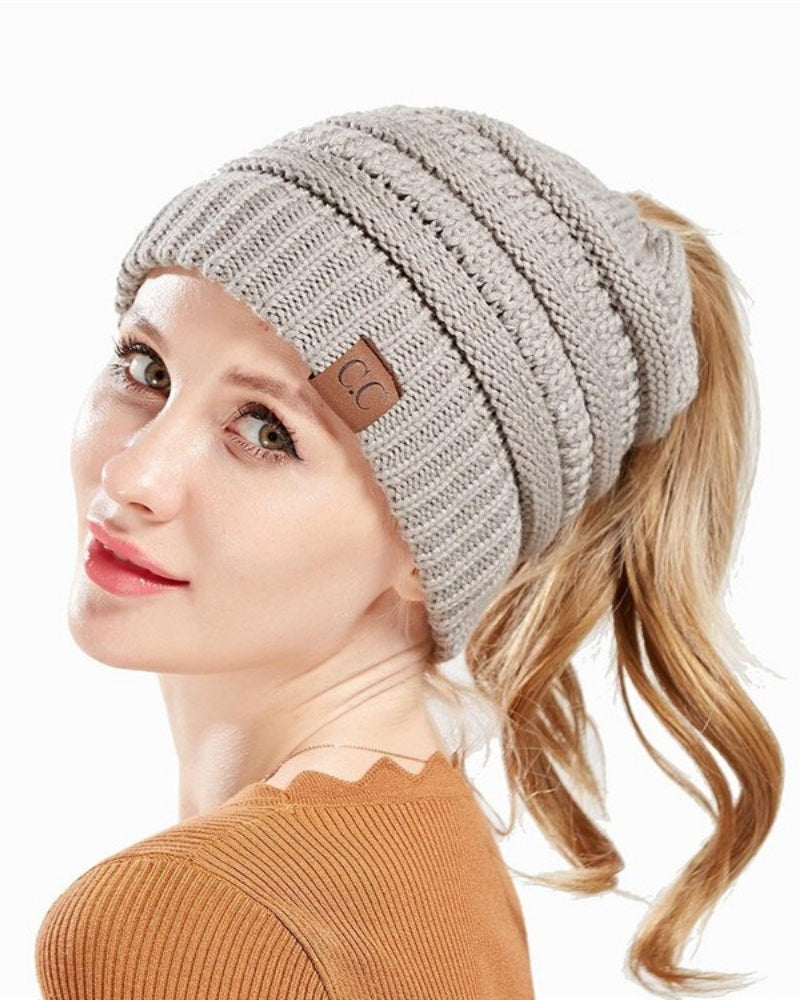 Esthika  ponytail beanie