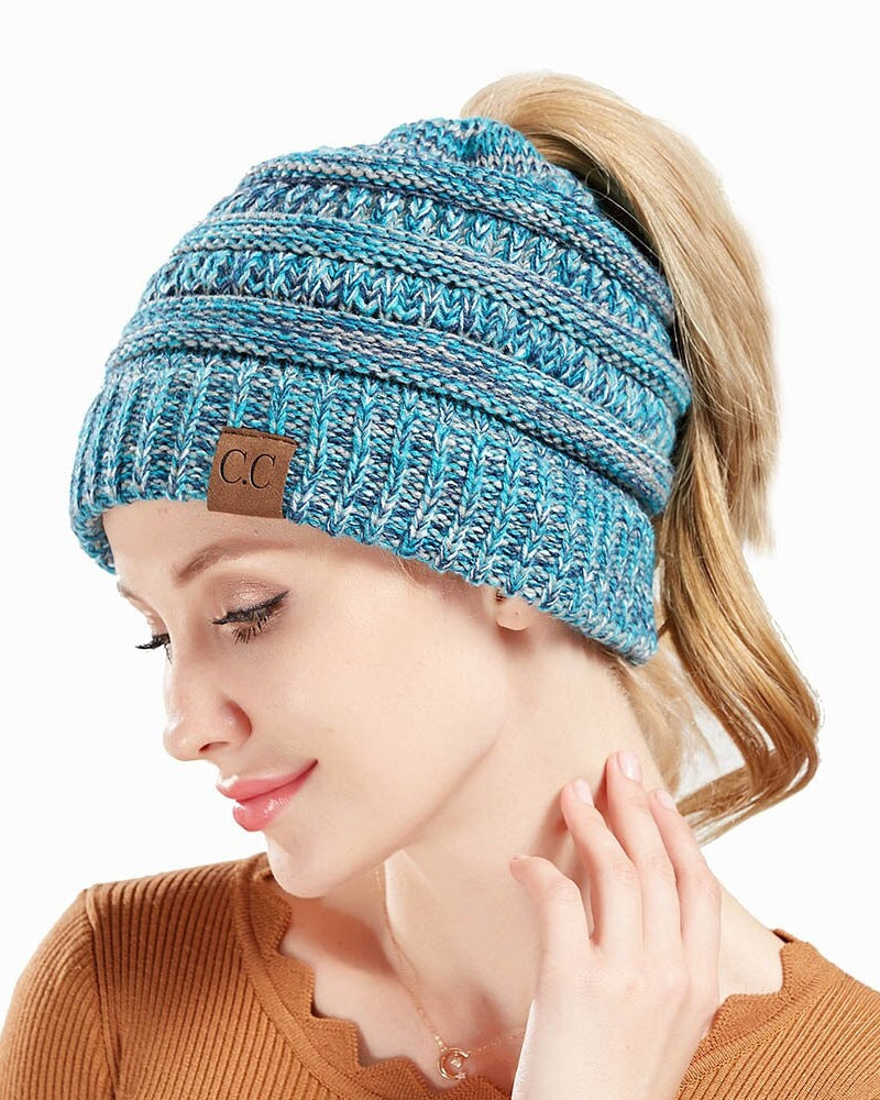 Esthika  ponytail beanie