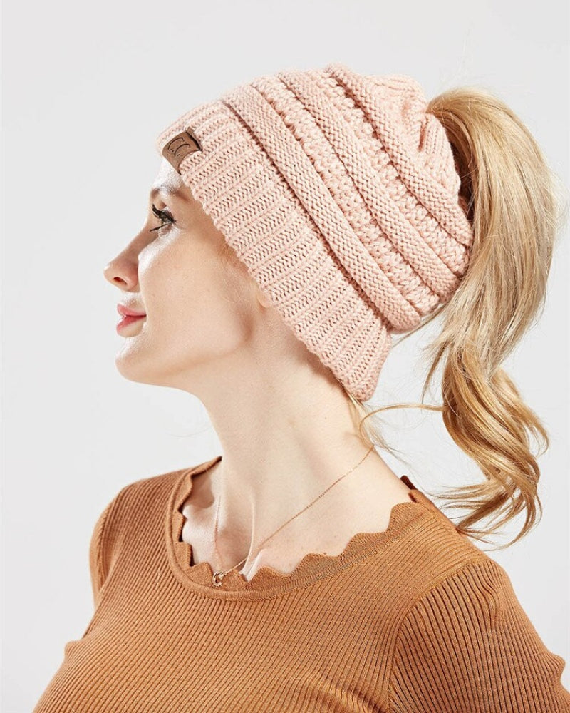 Esthika  ponytail beanie