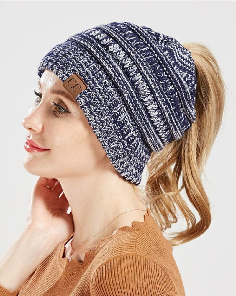 Esthika  ponytail beanie